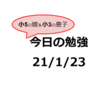 公立中高一貫校を目指す姉弟の勉強の記録 21/1/23
